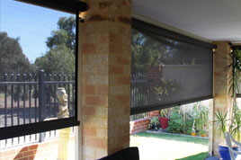 we can supply and install outdoor roller blinds